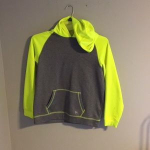 Mambo Australia hoodie fluorescent yellow sleeves
